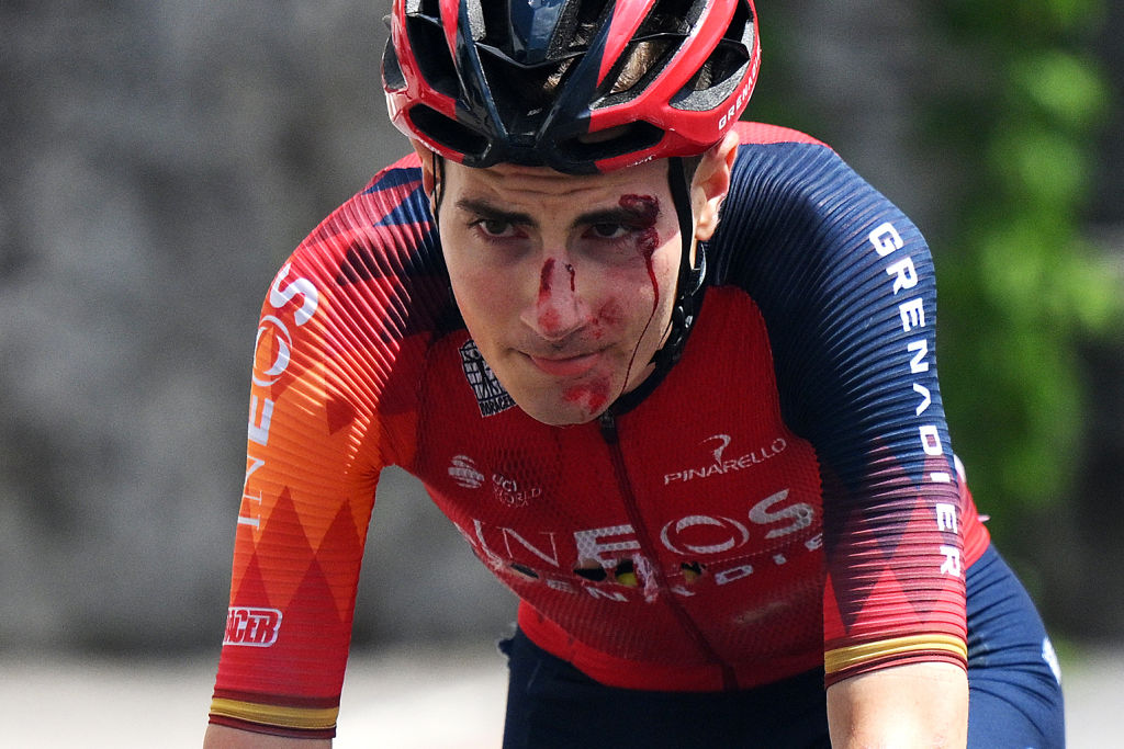 Carlos Rodriguez lutte contre les blessures par accident pour assurer la cinquième place du Tour de France