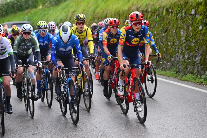 Sur la ligne de départ des Strade Bianche