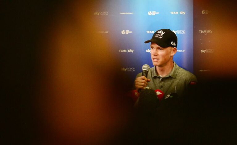 Chris Froome le laisse unique