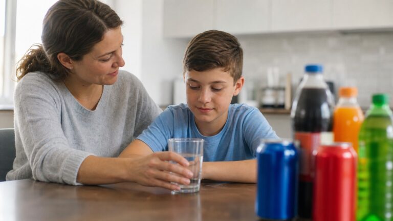Boissons sucrées dans l’enfance : une étude sur 25 ans observe 52 % de risque d’hypertension en plus