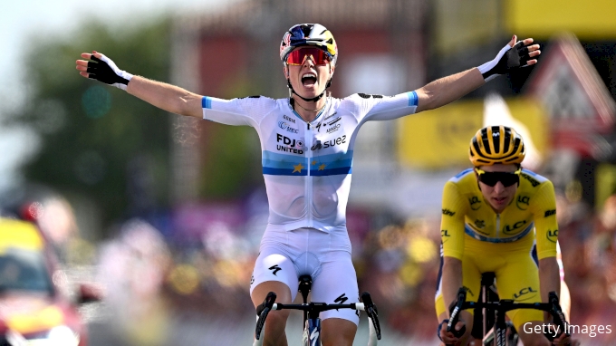 Marlen Reusser Holds While Demi Vollering Wins Tour de France Femmes 2026 Stage 5